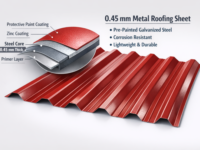 0.45 mm Metal Roofing Sheet Available in Coimbatore