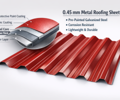 0.45 mm Metal Roofing Sheet Available in Coimbatore