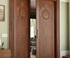 Double Wooden Door Entrance With Designer Doors Rate in Coimbatore