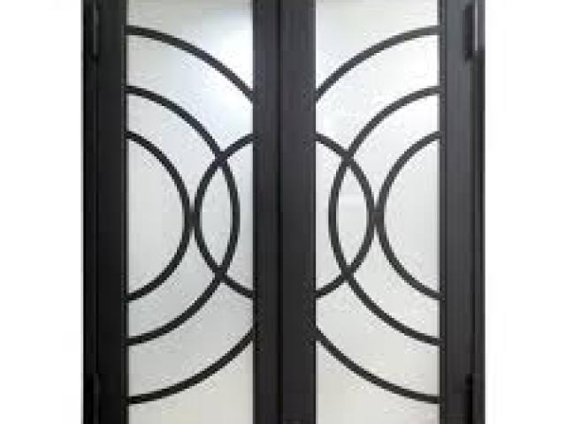 Double Door Entrance Metal Door with Glass Price in Coimbatore