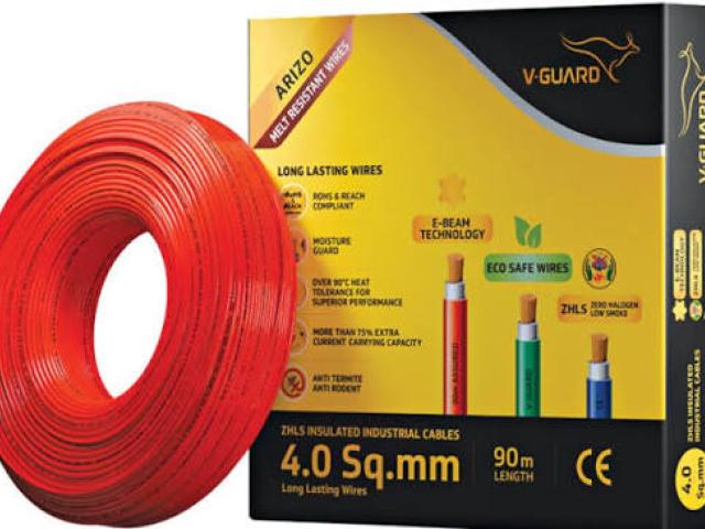 V-Guard Arizo HFFR Wire 1.0 to 10 Sqmm PVC Wire Price In Coimbatore